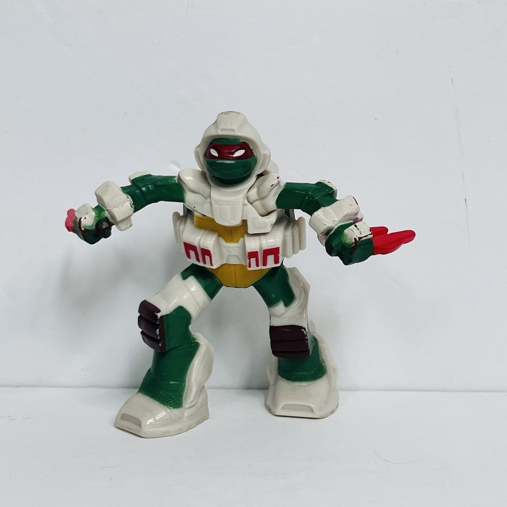 TMNT Raphael McDonald's Happy Meal Toy 2018 Space Suit Action Figure Green White
